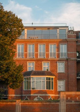 Brick Building with Large Windows