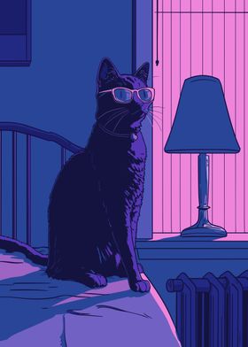 Cool Cat in a Room