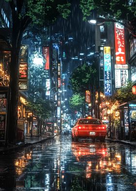 Rainy Night in Tokyo