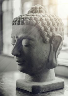 Buddha Head Sculpture