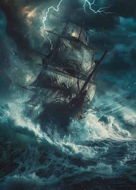 Ship in Storm