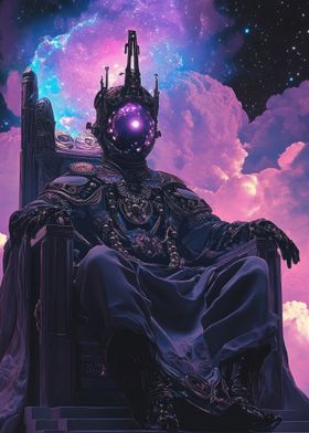 Cosmic King On Throne