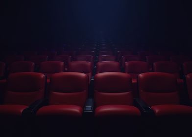 Empty Movie Theater Seats