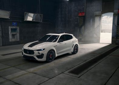 White Maserati Levante