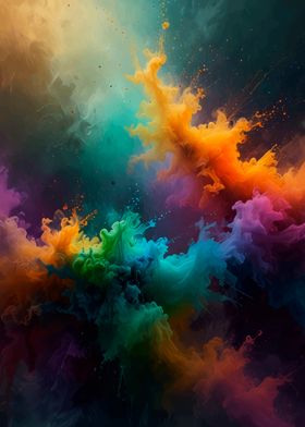 Abstract Color Explosion