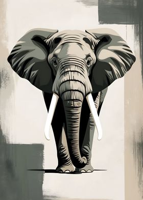 Vintage Elephant Illustration