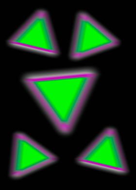 Neon Green Triangles