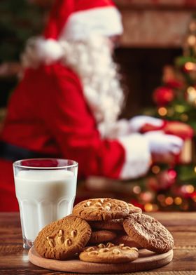 Santa's Cookies and Milk