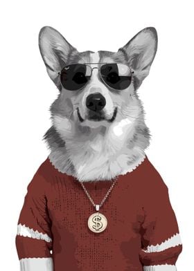 Corgi Dog Cool