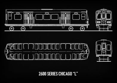 2600 SERIES Chicago 'L' Train