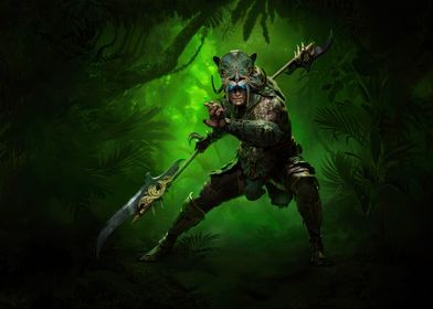 Jungle Warrior with Spear