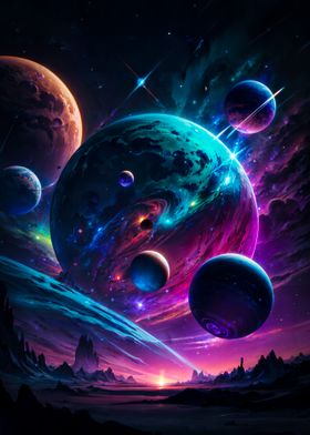 Planet Fantasy Landscape Cosmic Landscape