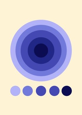 Abstract Blue Circle