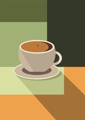 Coffee Cup Minimalist Art