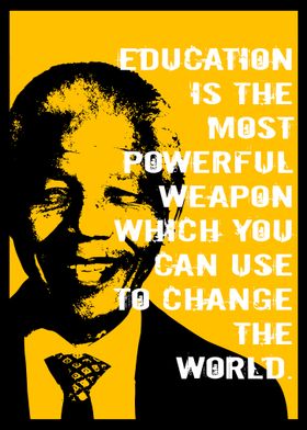 Nelson Mandela Quote Poster