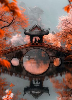 Chinese Bridge and Pagoda