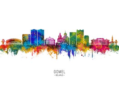 Gomel Skyline Watercolor