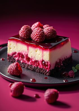 Raspberry Cheesecake Slice