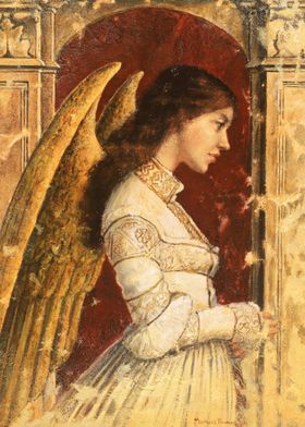 Fresco Style Angel 