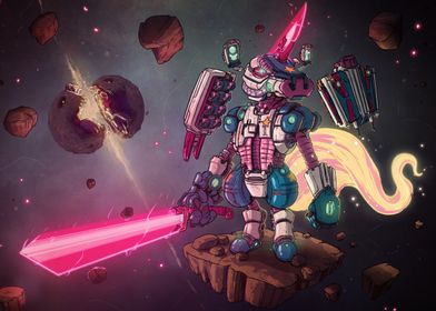 Space Unicorn Mech