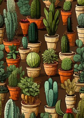 Cactus Garden Pattern