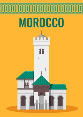 Morocco Mosque Illustration