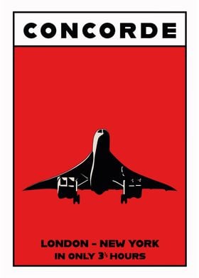 Concorde Supersonic Jet Poster