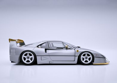 Silver Gold Ferrari F40