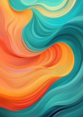 Abstract Wavy Pattern