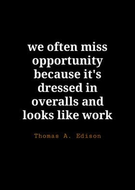 Thomas A Edison Quote