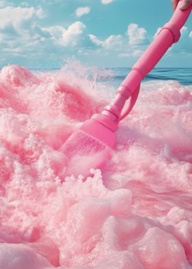 Turning sea into pink