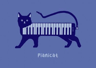 Pianicat Illustration