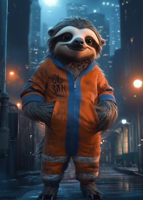 Sloth in Workwear