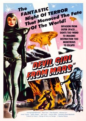 Devil Girl From Mars Movie Poster