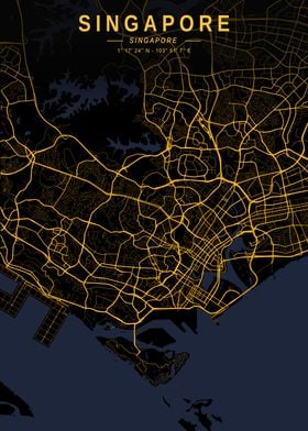 Singapore Golden City Map