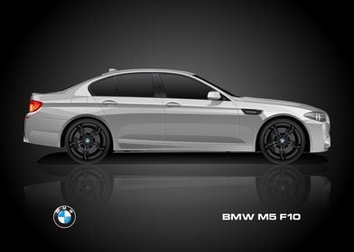 BMW M5 F10 Silver