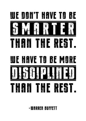 Warren Buffett Quote - Discipline