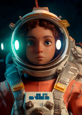 Young Astronaut Portrait