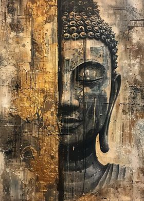 Buddha Face Art