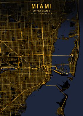 Miami Golden City Map