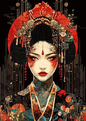 Geisha Digital Art