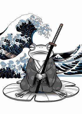 Anime Samurai Frog Kanagawa