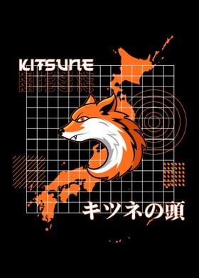 Kitsune Fox Japan Design