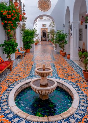 Moorish Courtyard Fountain