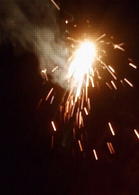 Sparkler Close-Up