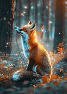 Fox in Enchanted Forest