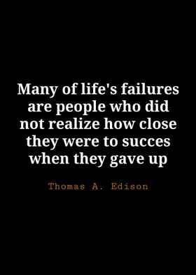 Thomas A Edison Quote