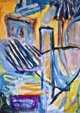 Abstract Expressionist Painting