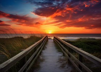 Sunset Beach Path