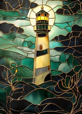 Stained Glass Lighthouse